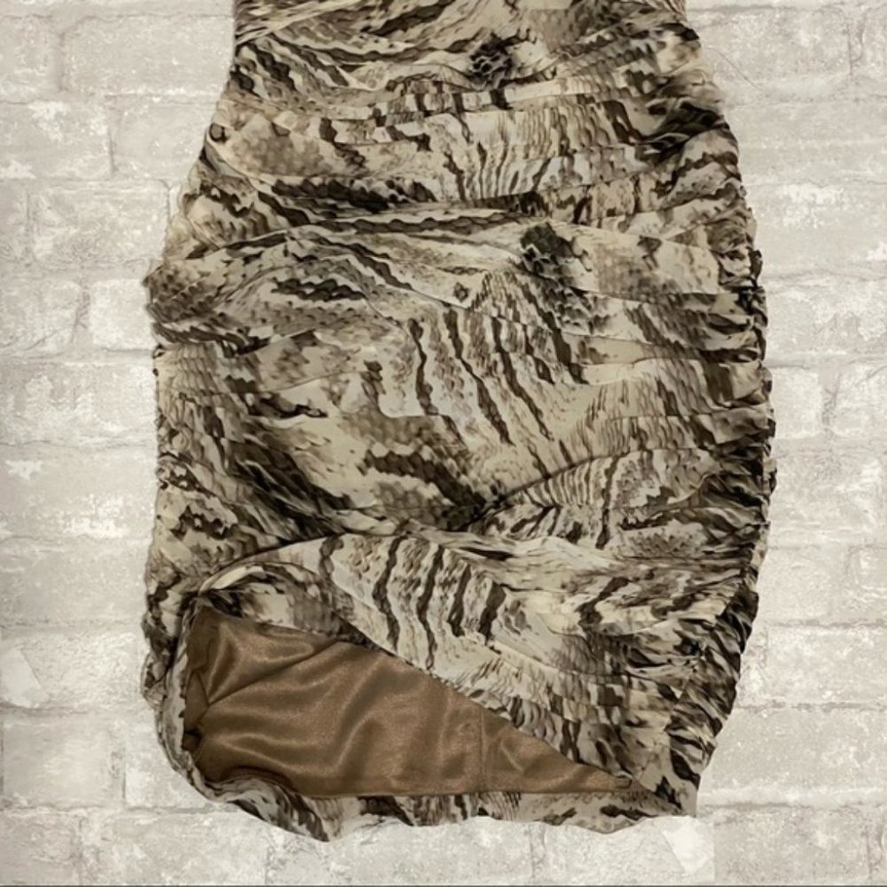 NWT Le Chateau Snake Print Strapless Dress - Picture 11 of 17